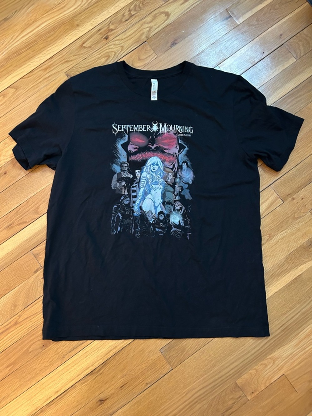 Black Graphic Tee - Band Shirt September Mourning